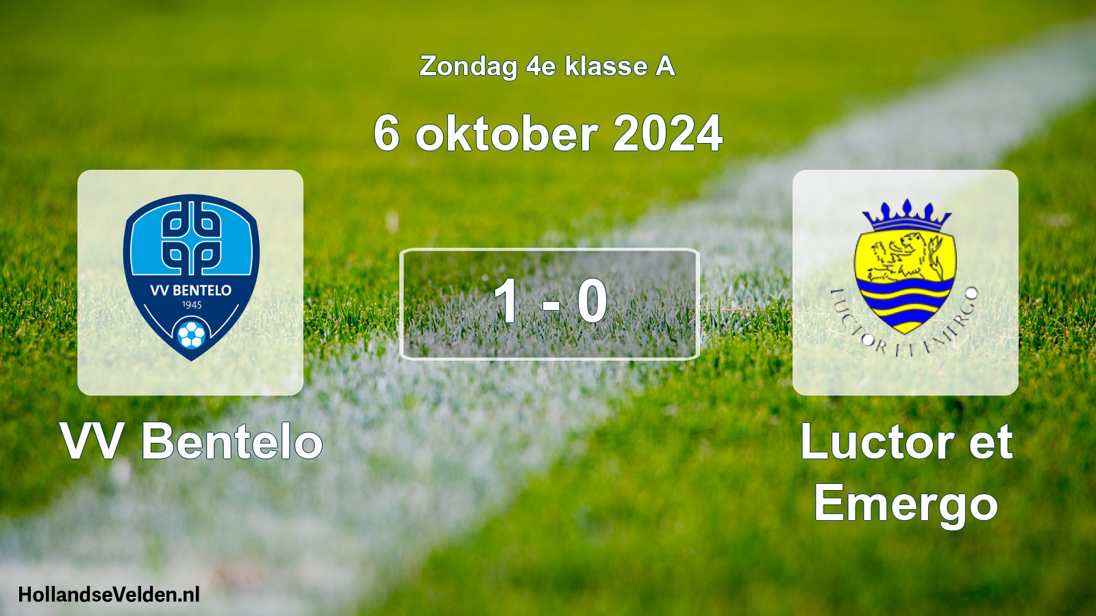 Total number of matches played: VV Bentelo - Luctor et Emergo 1 - 0 (6 October 2024)