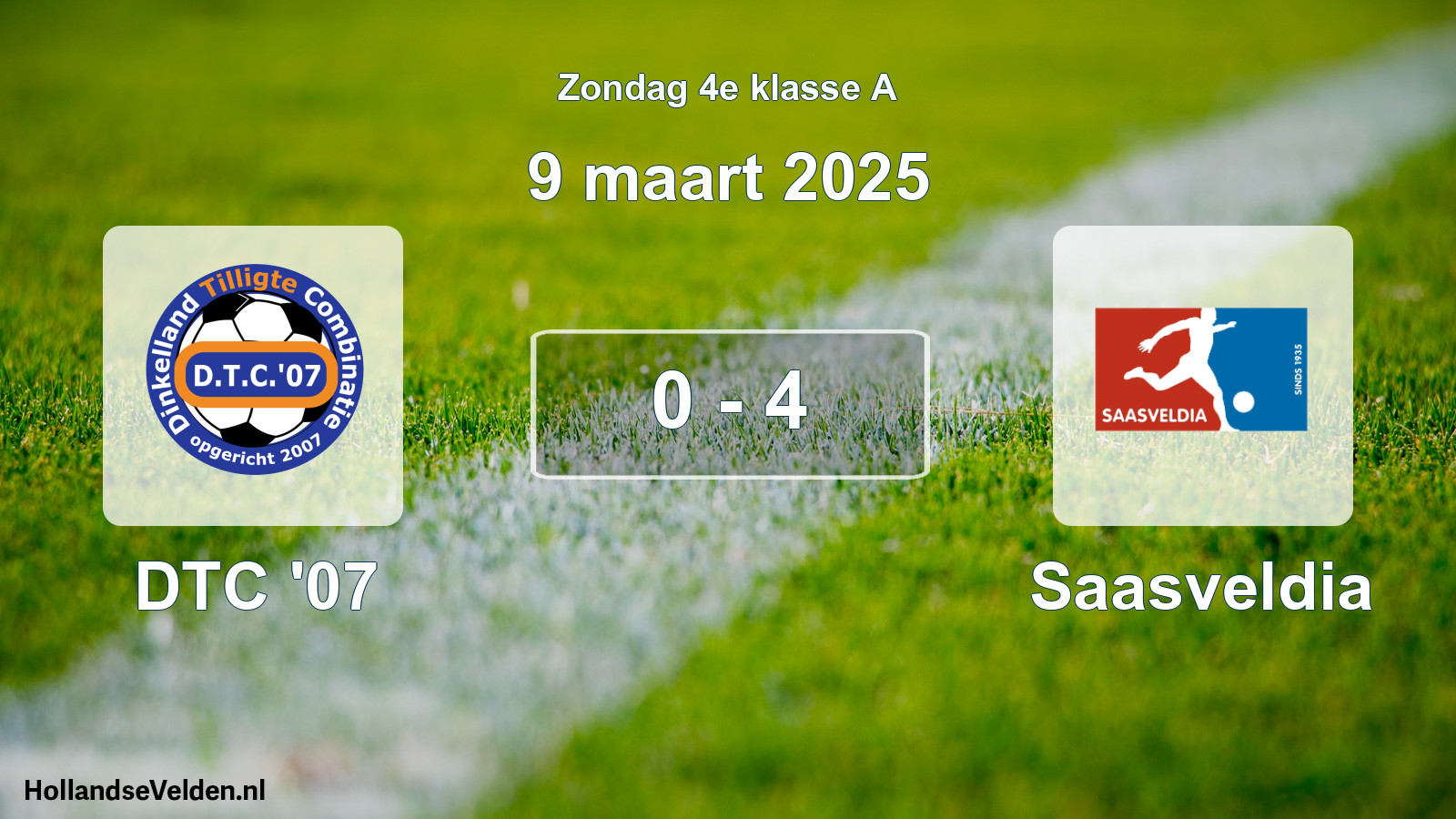 Total number of matches played: DTC '07 - Saasveldia 0 - 4 (9 March 2025)