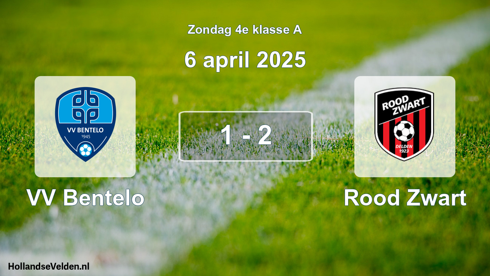 Total number of matches played: VV Bentelo - Rood Zwart 1 - 2 (6 April 2025)