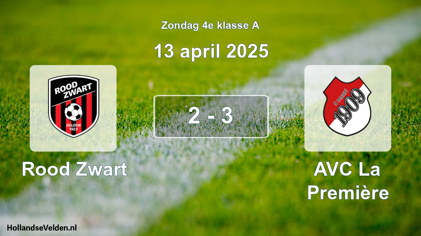 Total number of matches played: Rood Zwart - AVC La Première 2 - 3 (13 April 2025)