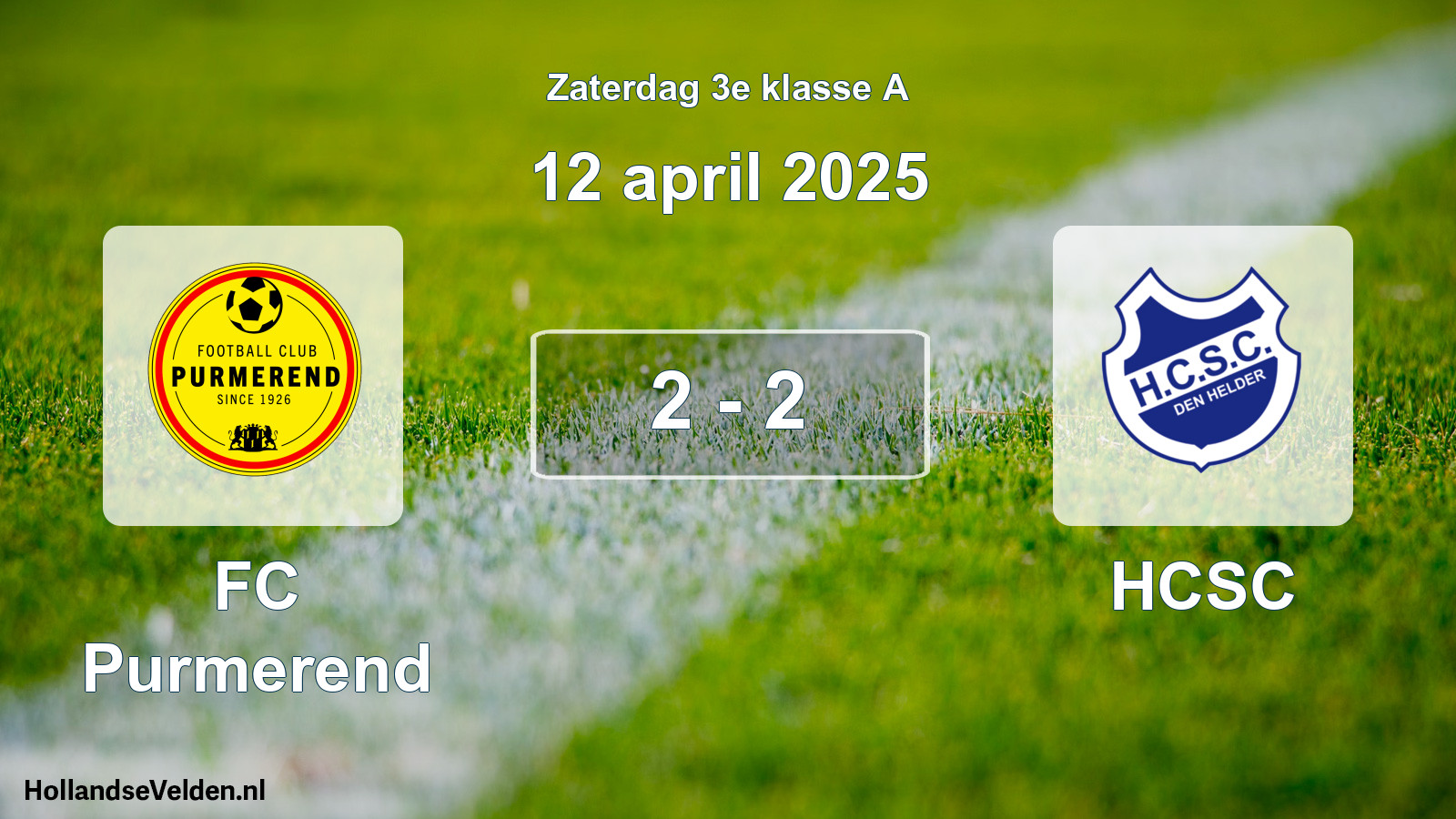 Total number of matches played: FC Purmerend - HCSC 2 - 2 (12 April 2025)