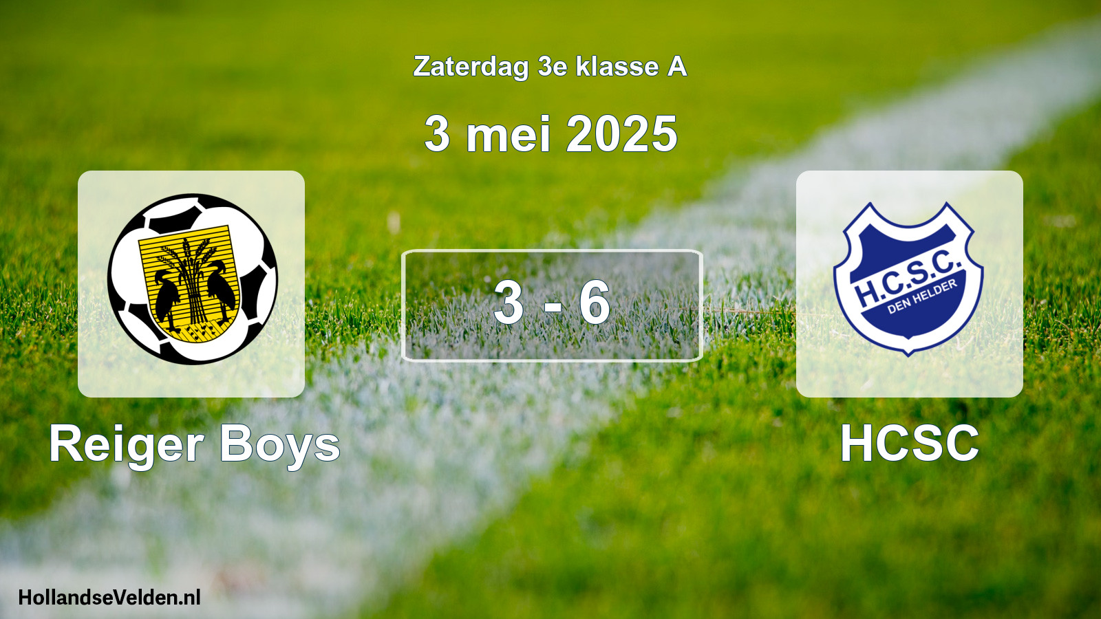 Total number of matches played: Reiger Boys - HCSC 3 - 6 (3 May 2025)