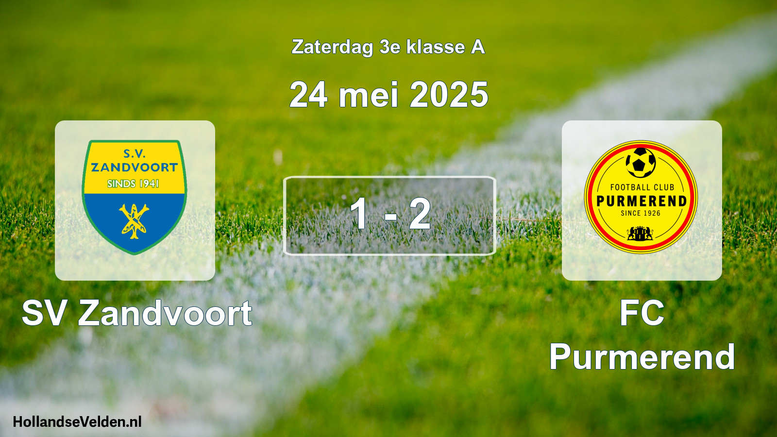 Total number of matches played: SV Zandvoort - FC Purmerend 1 - 2 (24 May 2025)