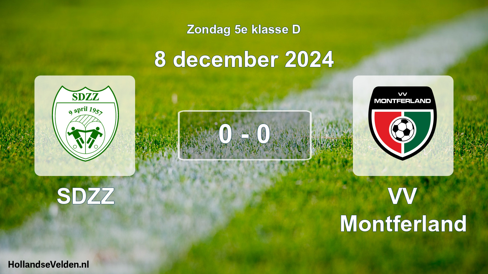 Total number of matches played: SDZZ - VV Montferland 0 - 0 (8 December 2024)