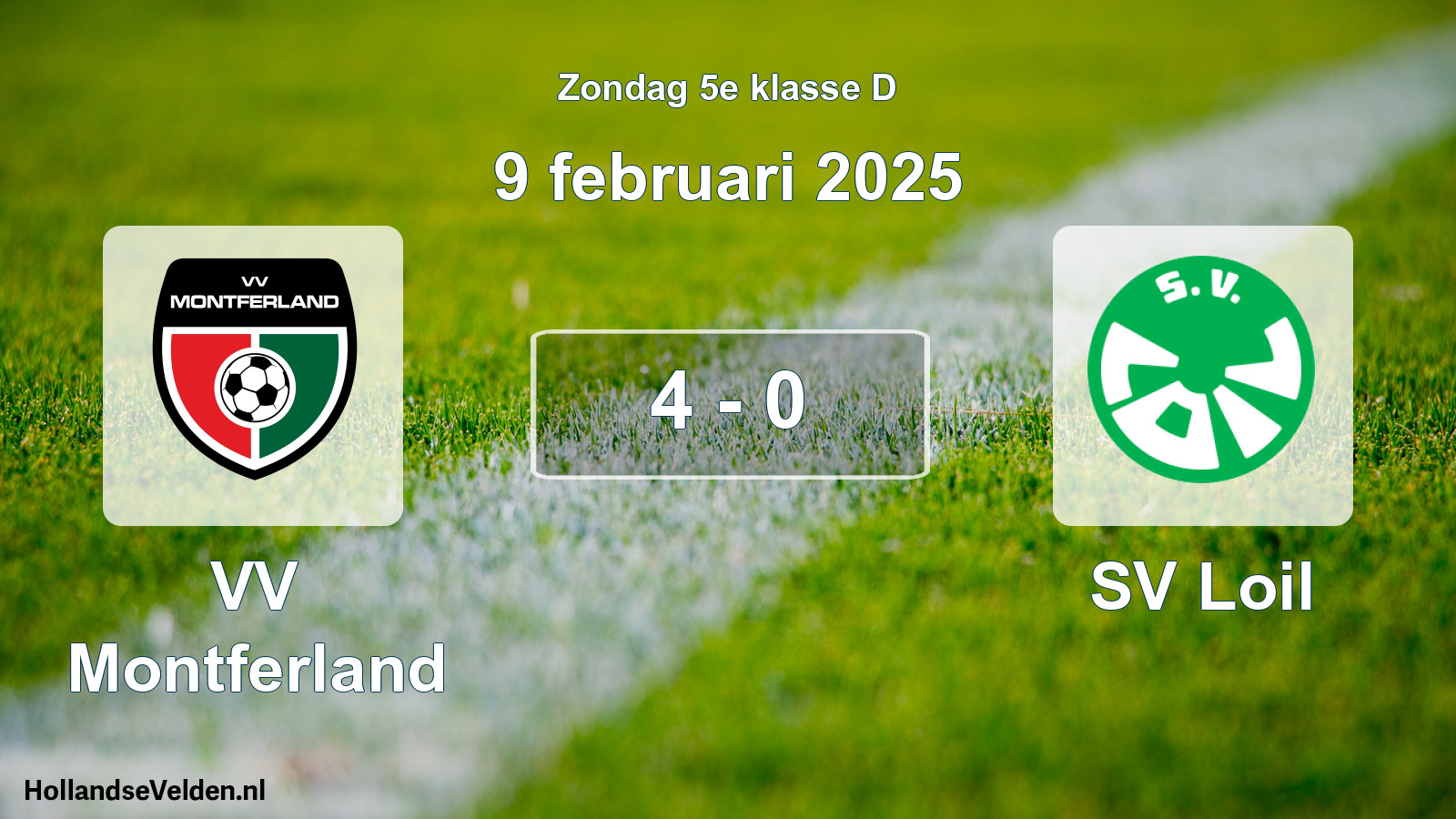 Total number of matches played: VV Montferland - SV Loil 4 - 0 (9 February 2025)