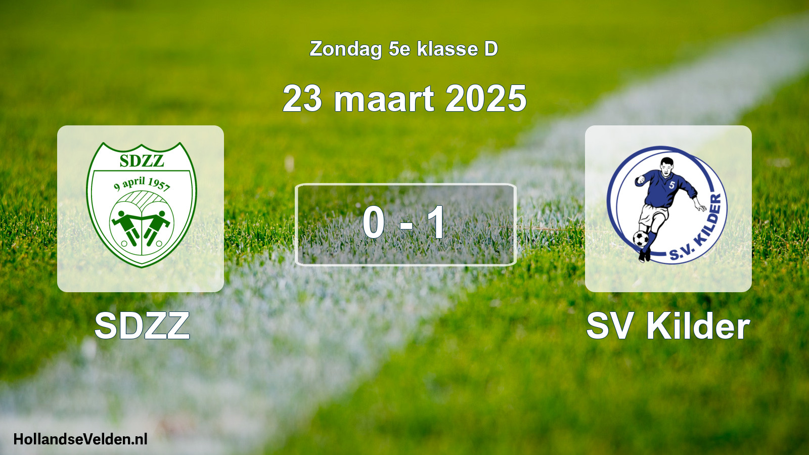 Total number of matches played: SDZZ - SV Kilder 0 - 1 (23 March 2025)