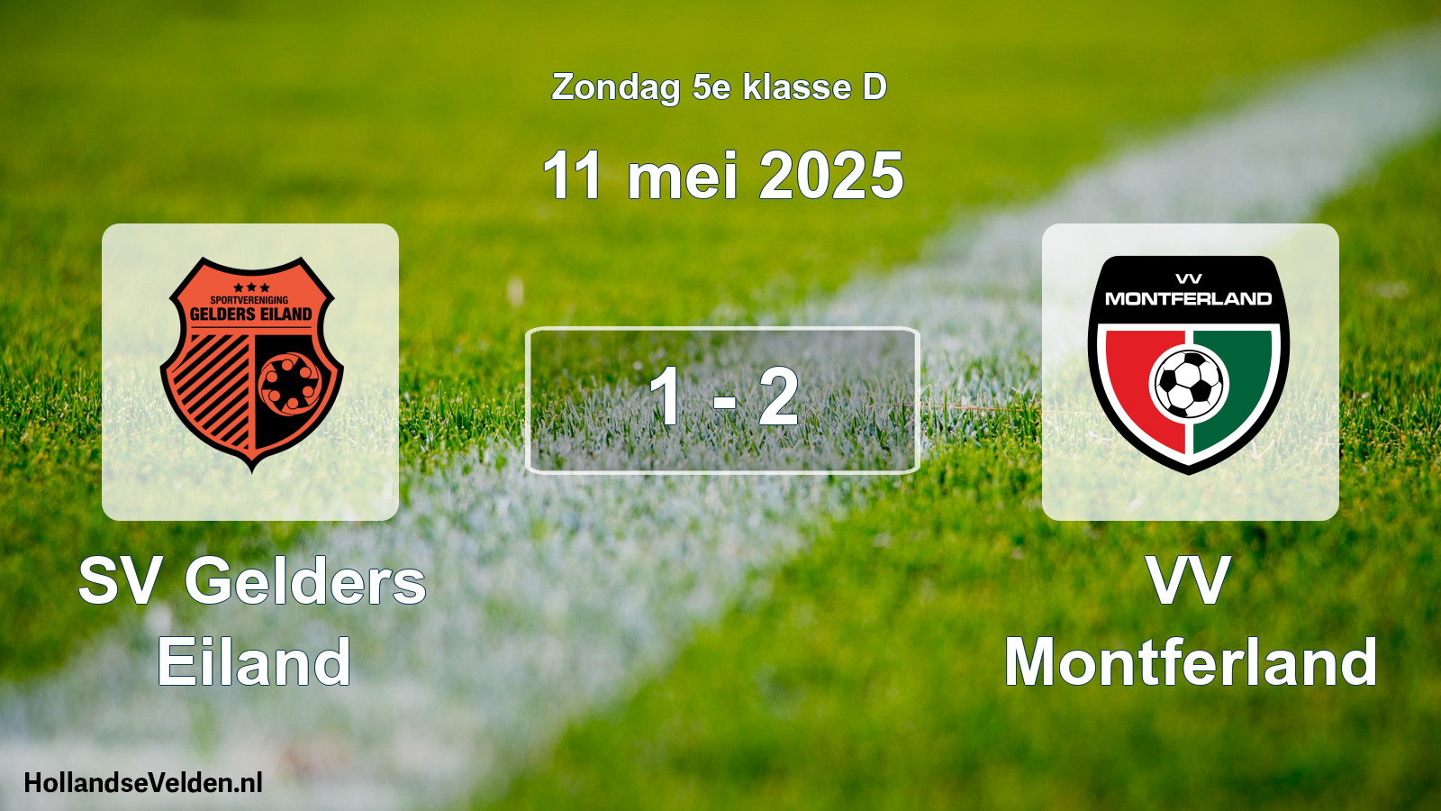 Total number of matches played: SV Gelders Eiland - VV Montferland 1 - 2 (11 May 2025)