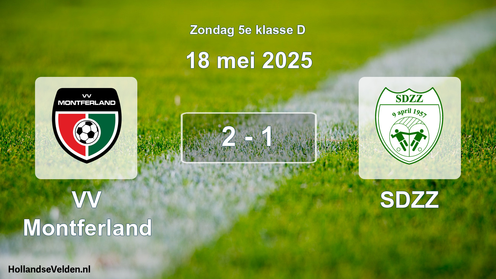 Total number of matches played: VV Montferland - SDZZ 2 - 1 (18 May 2025)
