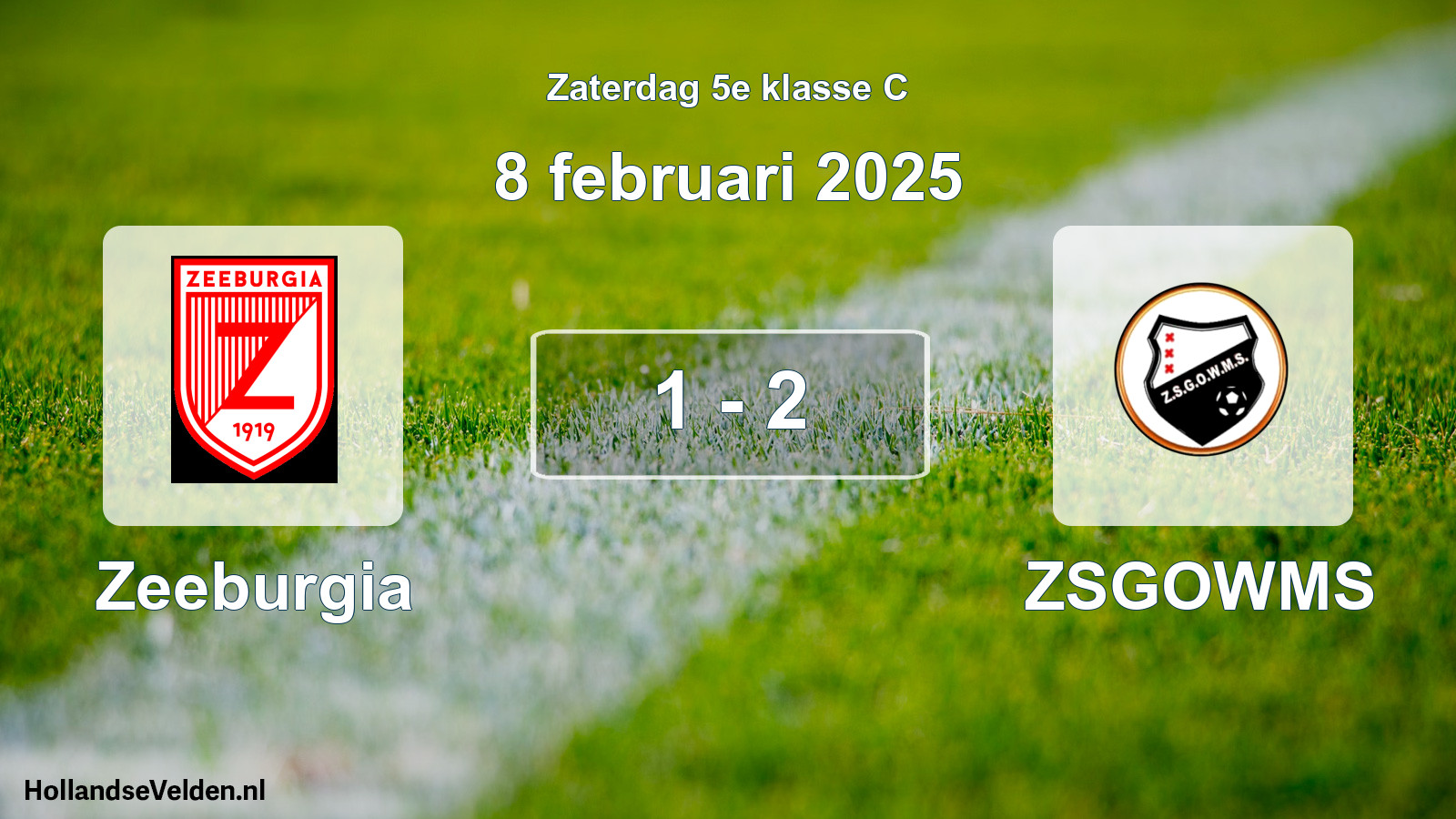 Total number of matches played: Zeeburgia - ZSGOWMS 1 - 2 (8 February 2025)