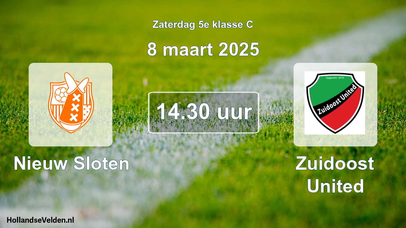 Scheduled Match: Nieuw Sloten - Zuidoost United (8 March 2025)