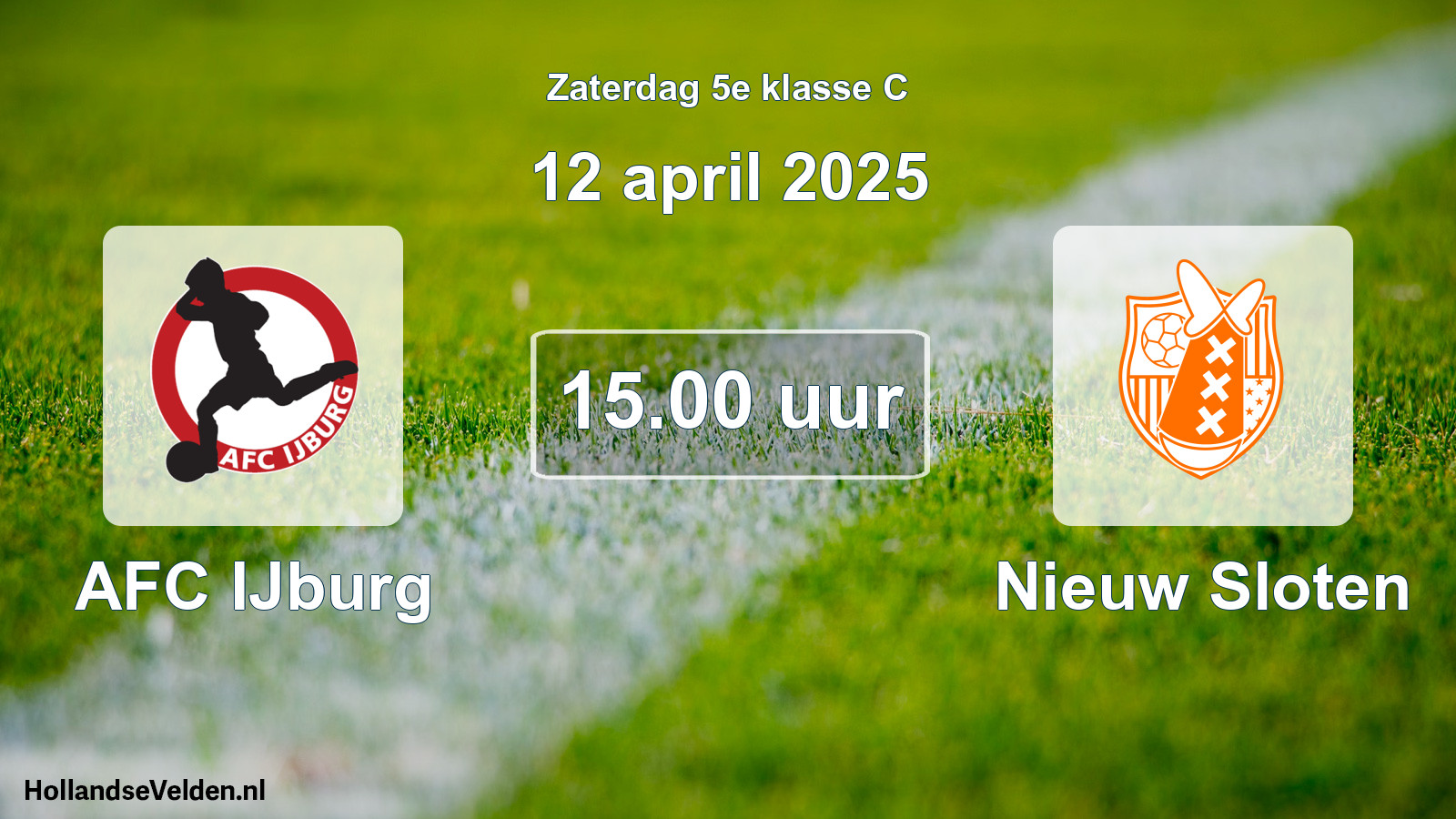 Scheduled Match: AFC IJburg - Nieuw Sloten (12 April 2025)