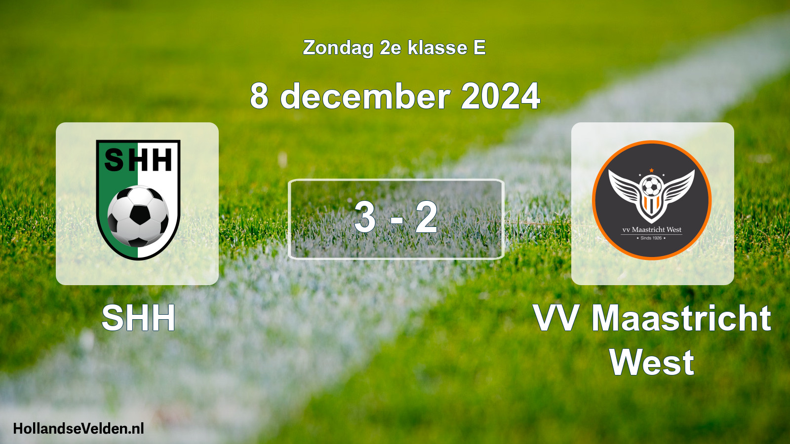 Total number of matches played: SHH - VV Maastricht West 3 - 2 (8 December 2024)