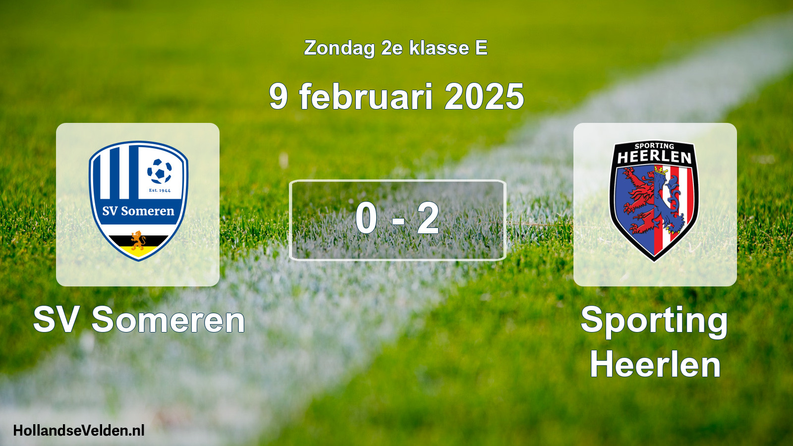 Total number of matches played: SV Someren - Sporting Heerlen 0 - 2 (9 February 2025)