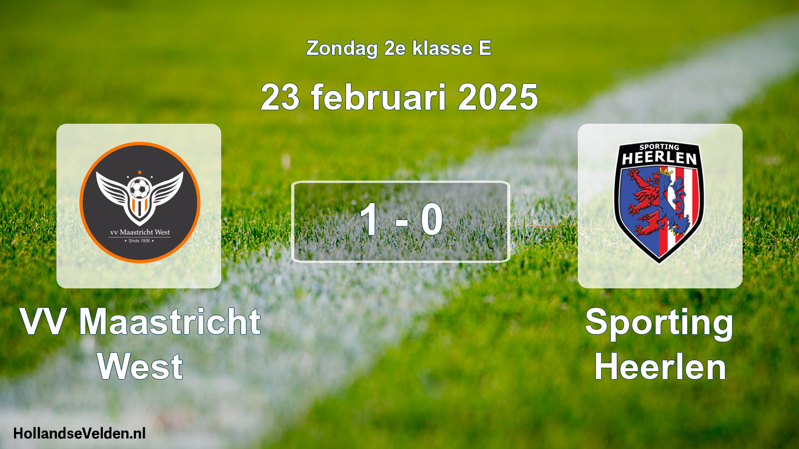 Total number of matches played: VV Maastricht West - Sporting Heerlen 1 - 0 (23 February 2025)
