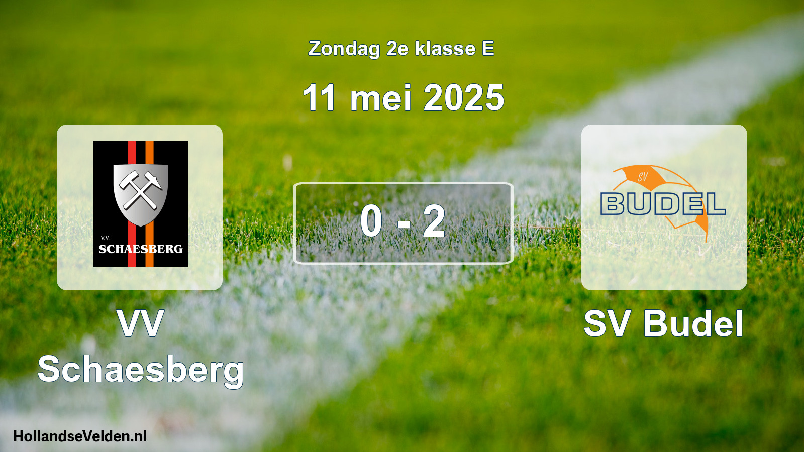 Total number of matches played: VV Schaesberg - SV Budel 0 - 2 (11 May 2025)