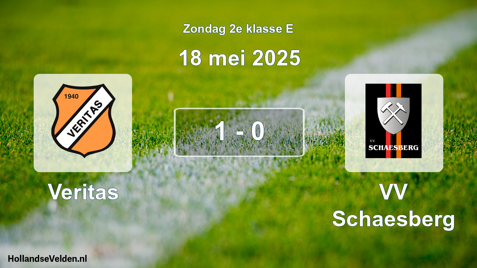 Total number of matches played: Veritas - VV Schaesberg 1 - 0 (18 May 2025)