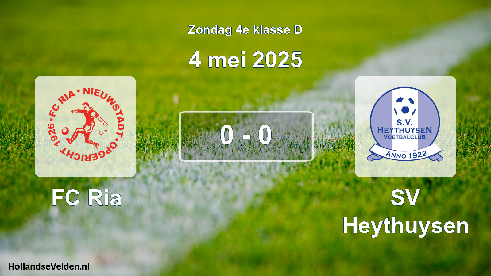 Total number of matches played: FC Ria - Heythuysen 0 - 0 (4 May 2025)
