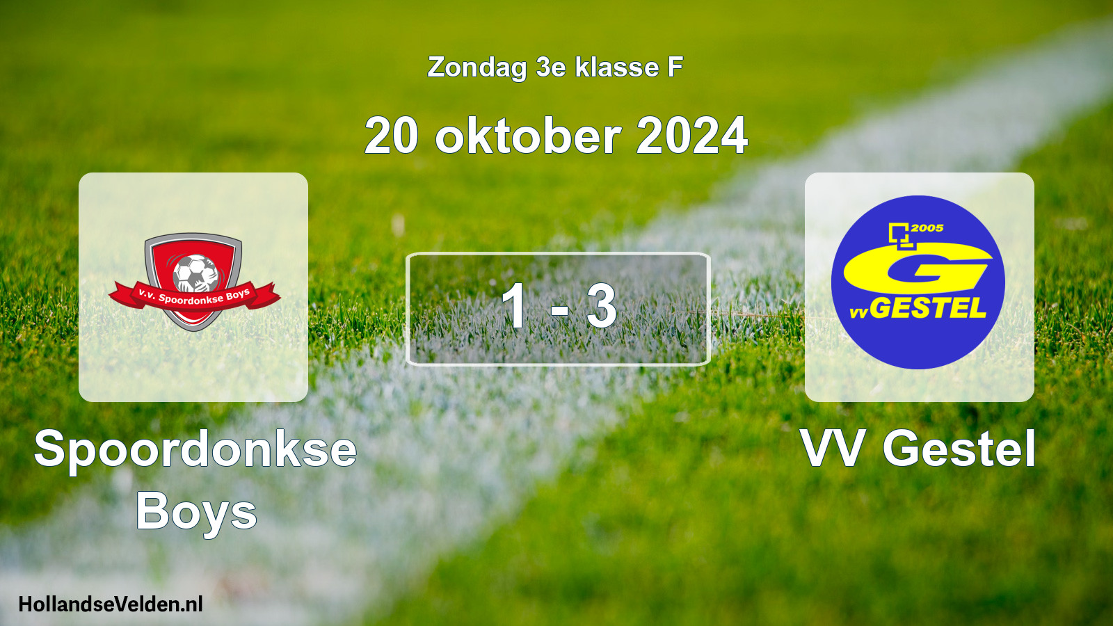Total number of matches played: Spoordonkse Boys - VV Gestel 1 - 3 (20 October 2024)