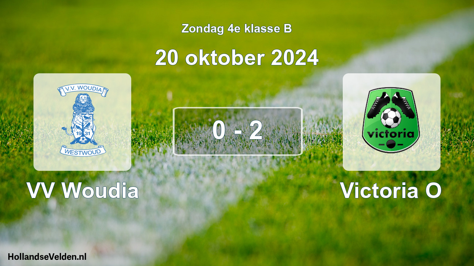 Total number of matches played: VV Woudia - Victoria O 0 - 2 (20 October 2024)