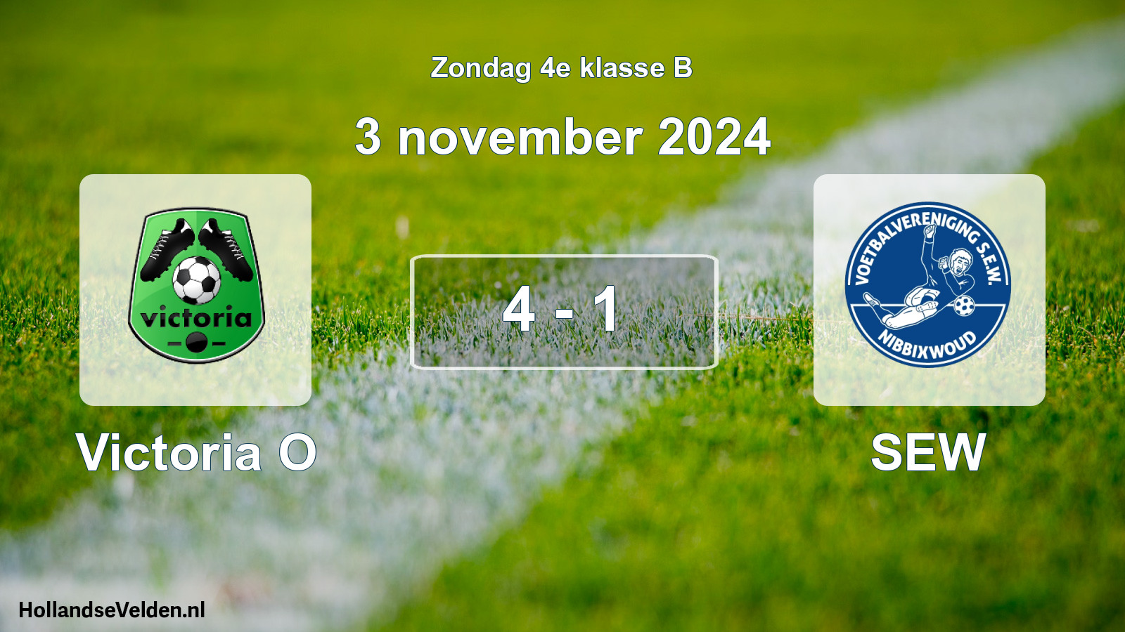 Total number of matches played: Victoria O - SEW 4 - 1 (3 November 2024)