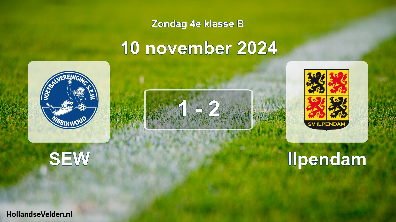 Total number of matches played: SEW - Ilpendam 1 - 2 (10 November 2024)