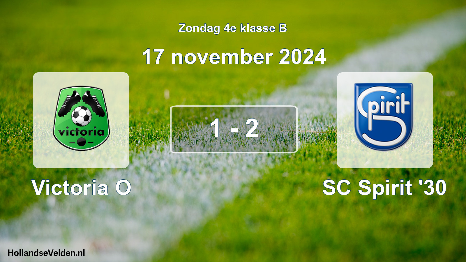 Total number of matches played: Victoria O - SC Spirit '30 1 - 2 (17 November 2024)