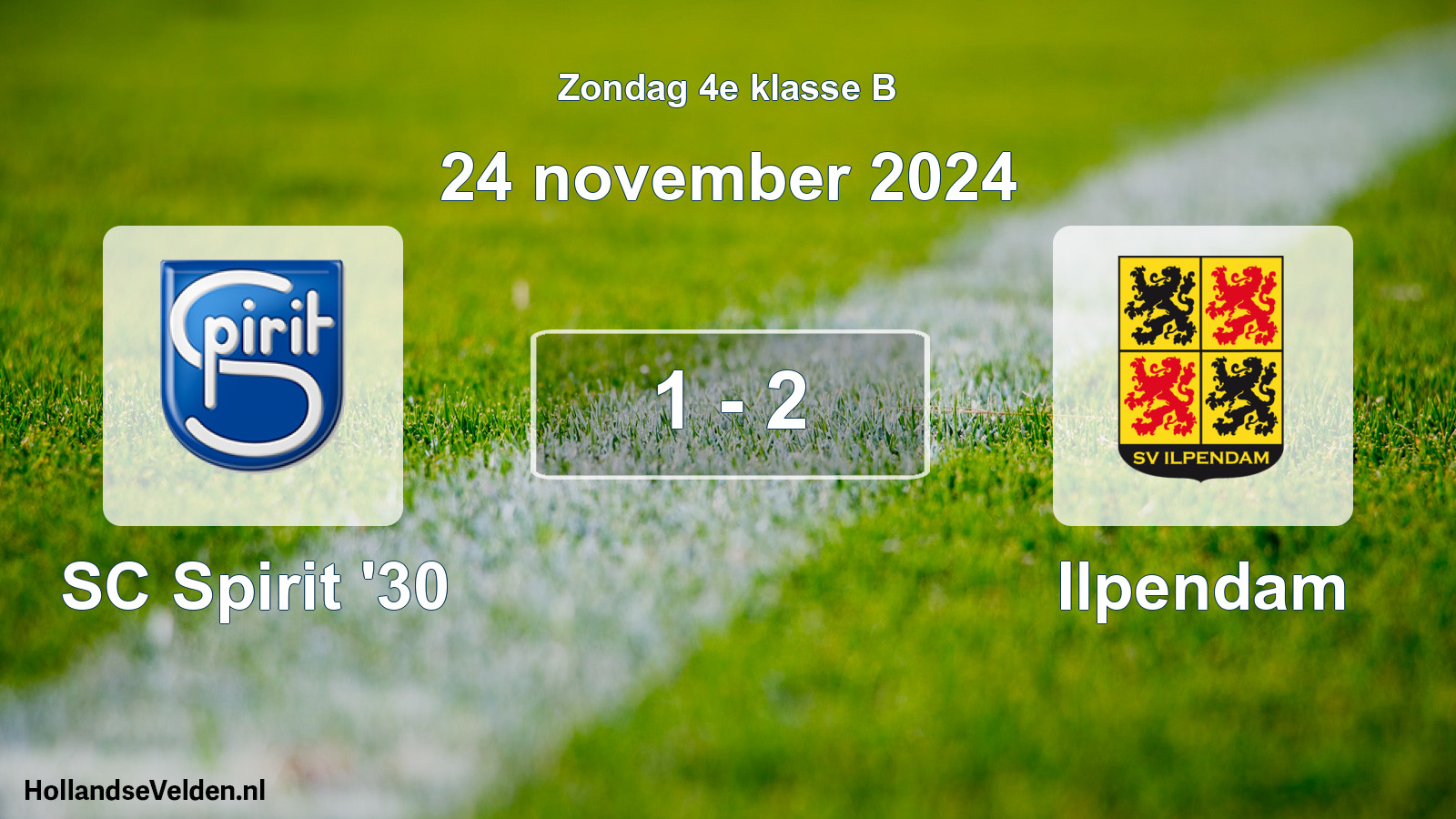 Total number of matches played: SC Spirit '30 - Ilpendam 1 - 2 (24 November 2024)