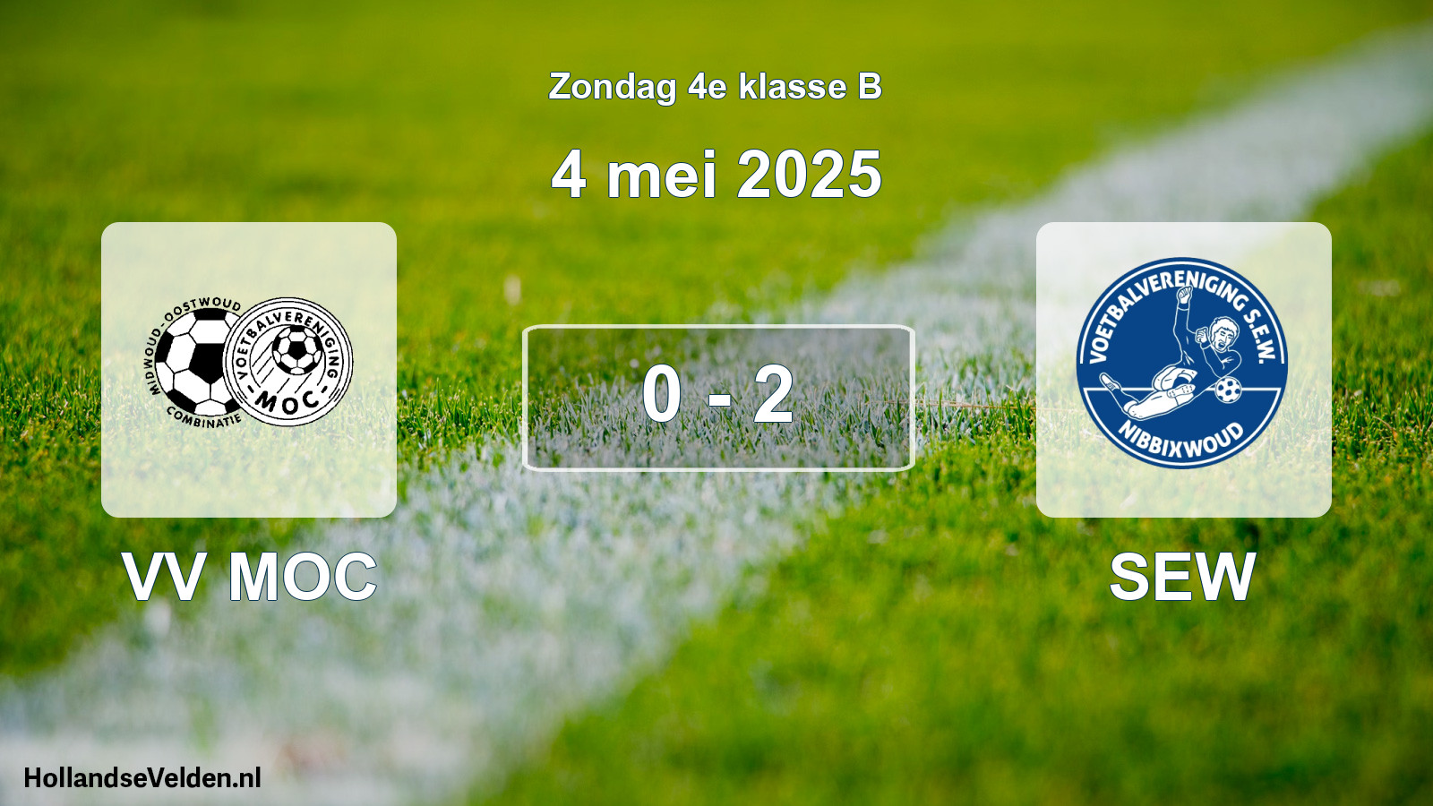 Total number of matches played: VV MOC - SEW 0 - 2 (4 May 2025)