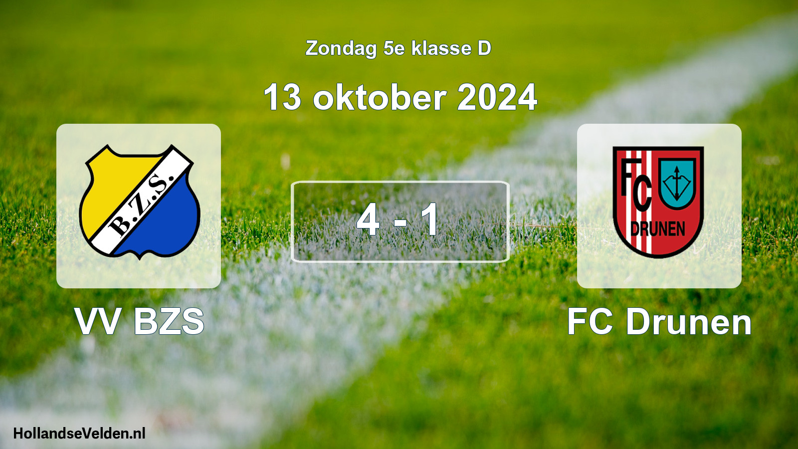 Total number of matches played: VV BZS - FC Drunen 4 - 1 (13 October 2024)