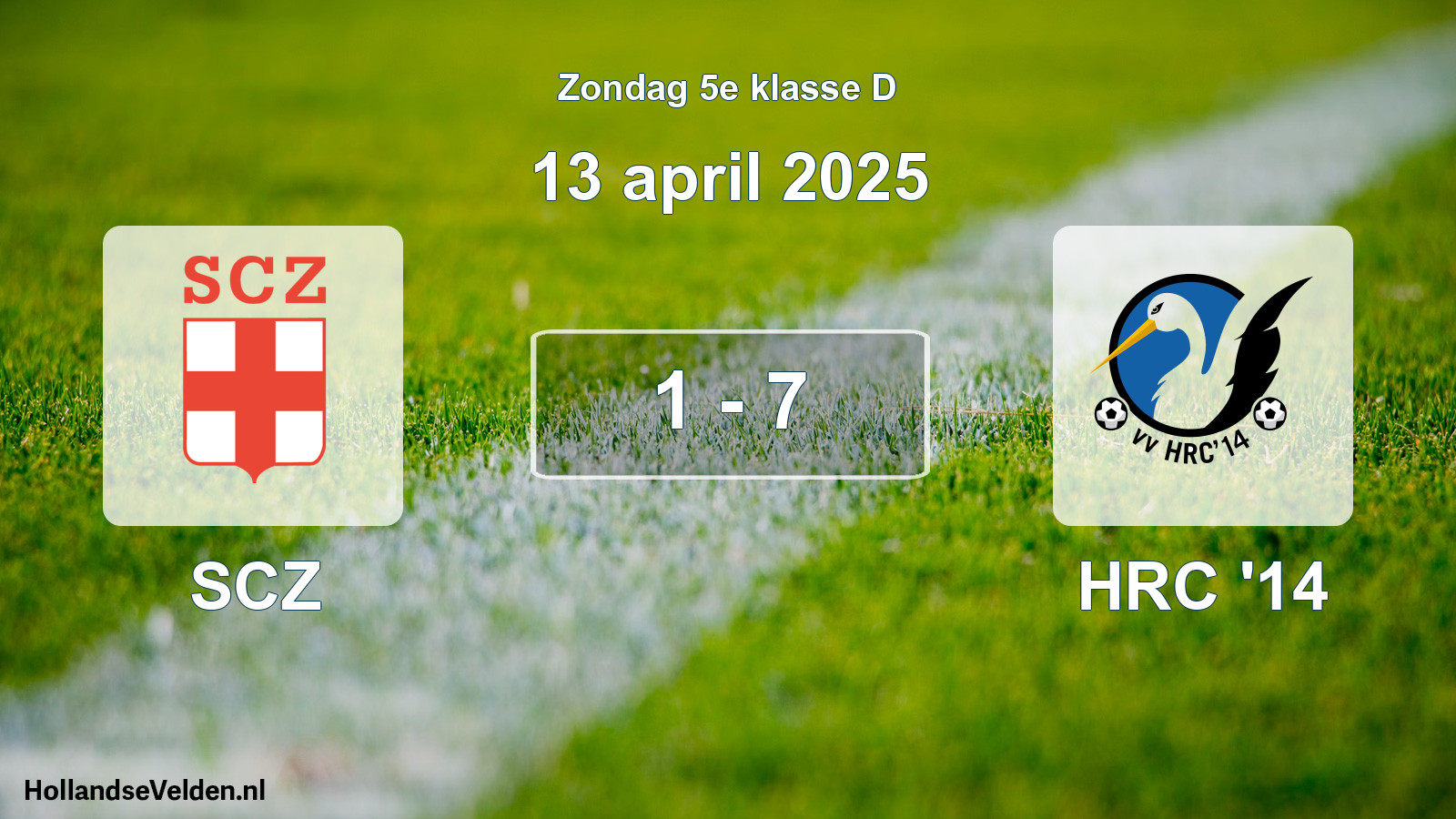 Total number of matches played: SCZ - HRC '14 1 - 7 (13 April 2025)