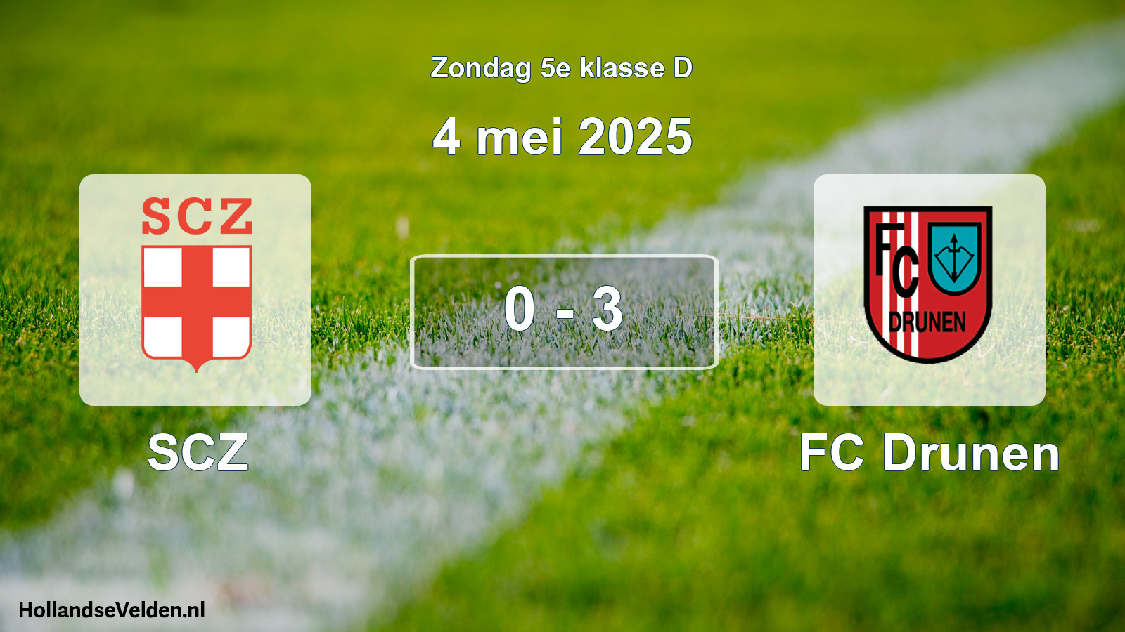 Total number of matches played: SCZ - FC Drunen 0 - 3 (4 May 2025)