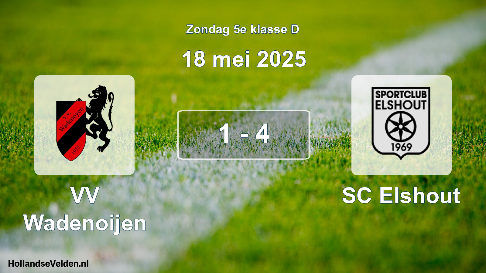 Total number of matches played: VV Wadenoijen - SC Elshout 1 - 4 (18 May 2025)