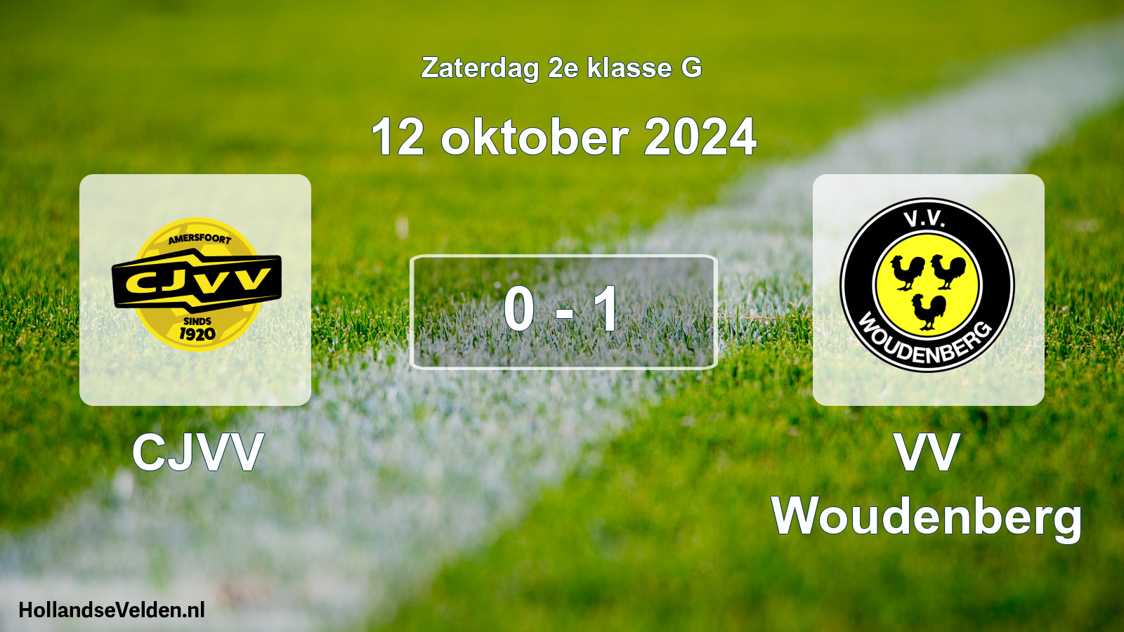 Total number of matches played: CJVV - VV Woudenberg 0 - 1 (12 October 2024)