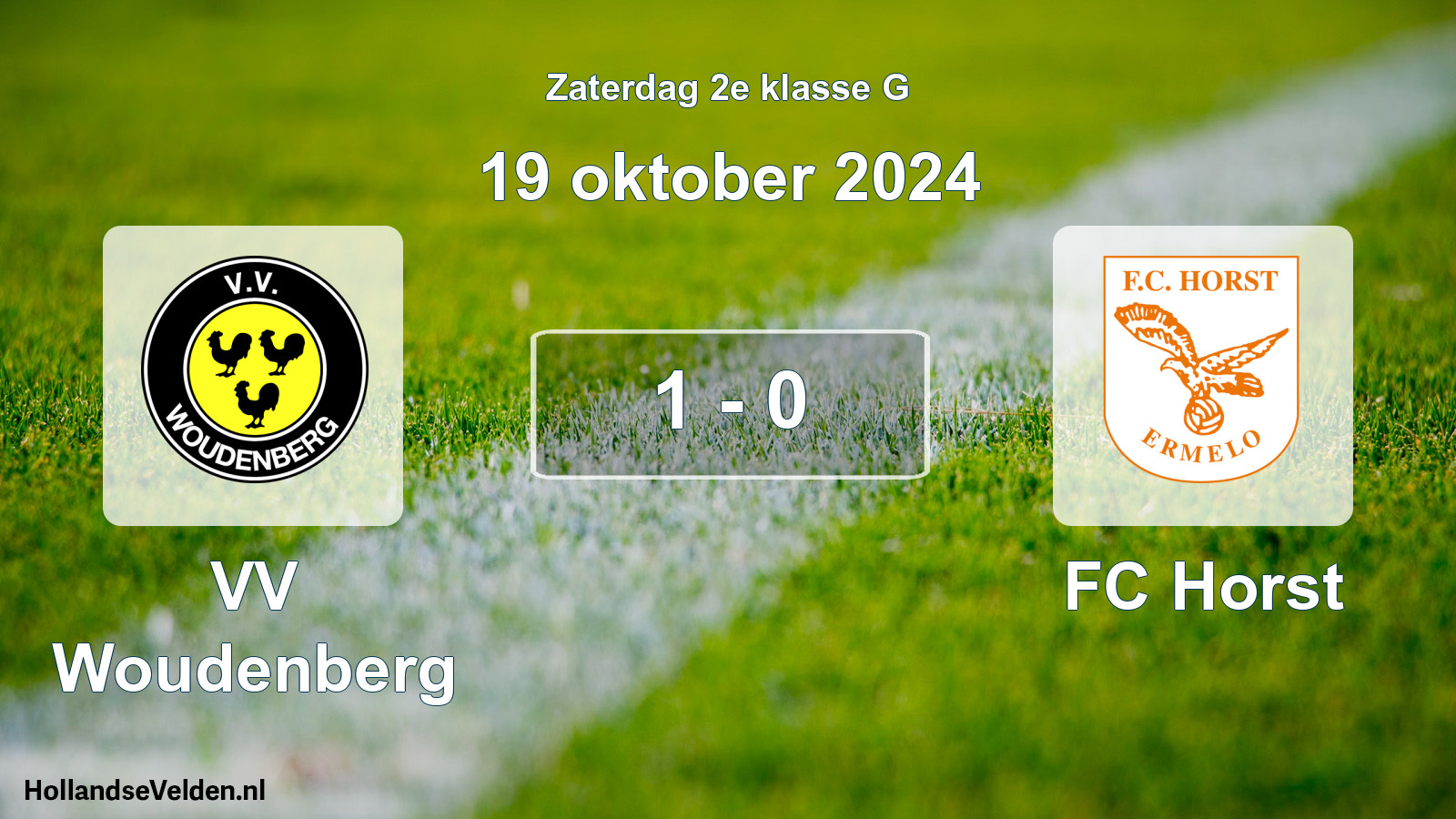 Total number of matches played: VV Woudenberg - FC Horst 1 - 0 (19 October 2024)