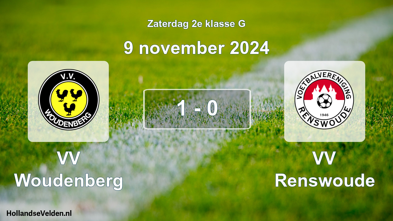 Total number of matches played: VV Woudenberg - VV Renswoude 1 - 0 (9 November 2024)