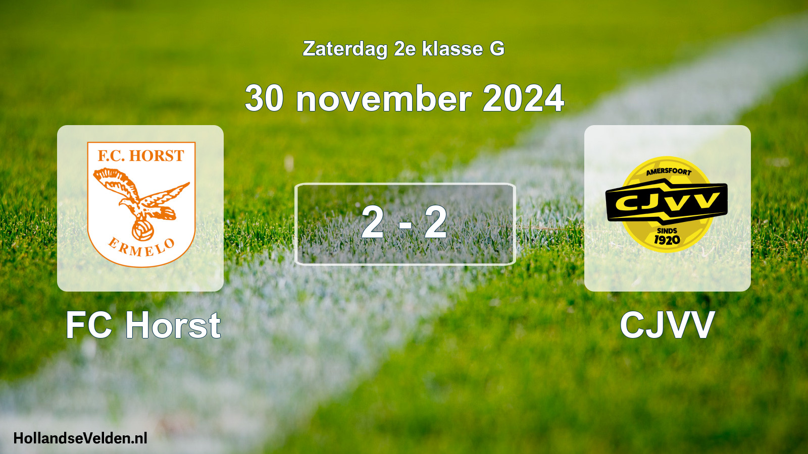 Total number of matches played: FC Horst - CJVV 2 - 2 (30 November 2024)