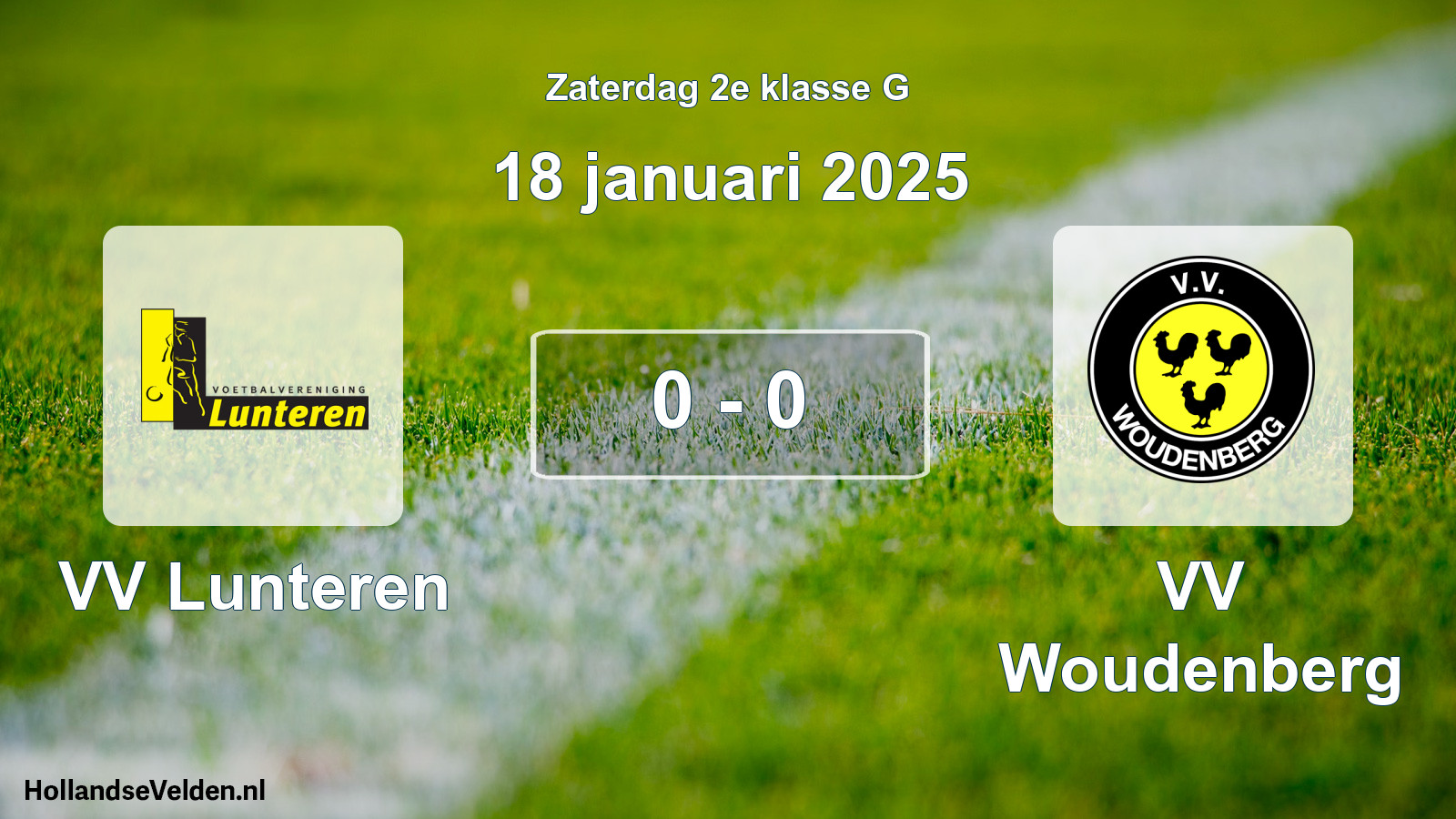 Total number of matches played: VV Lunteren - VV Woudenberg 0 - 0 (18 January 2025)