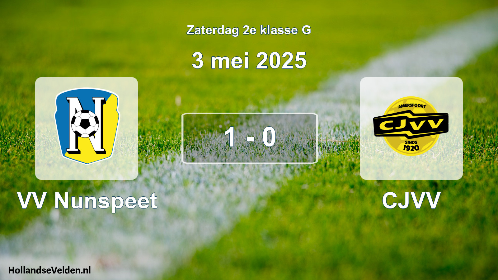 Total number of matches played: VV Nunspeet - CJVV 1 - 0 (3 May 2025)