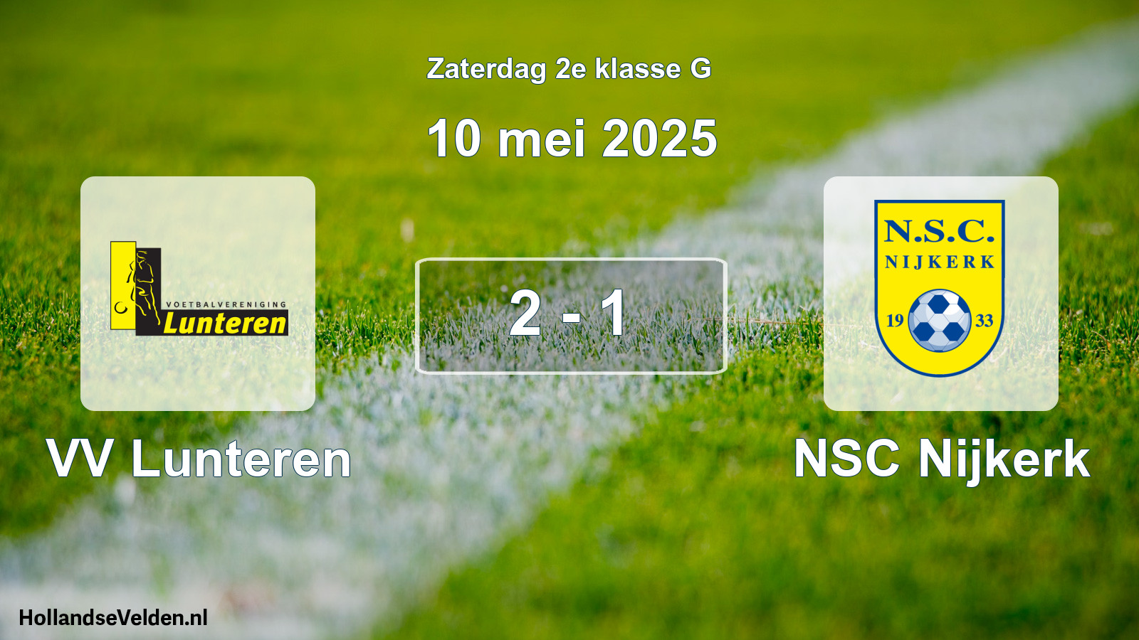 Total number of matches played: VV Lunteren - NSC Nijkerk 2 - 1 (10 May 2025)