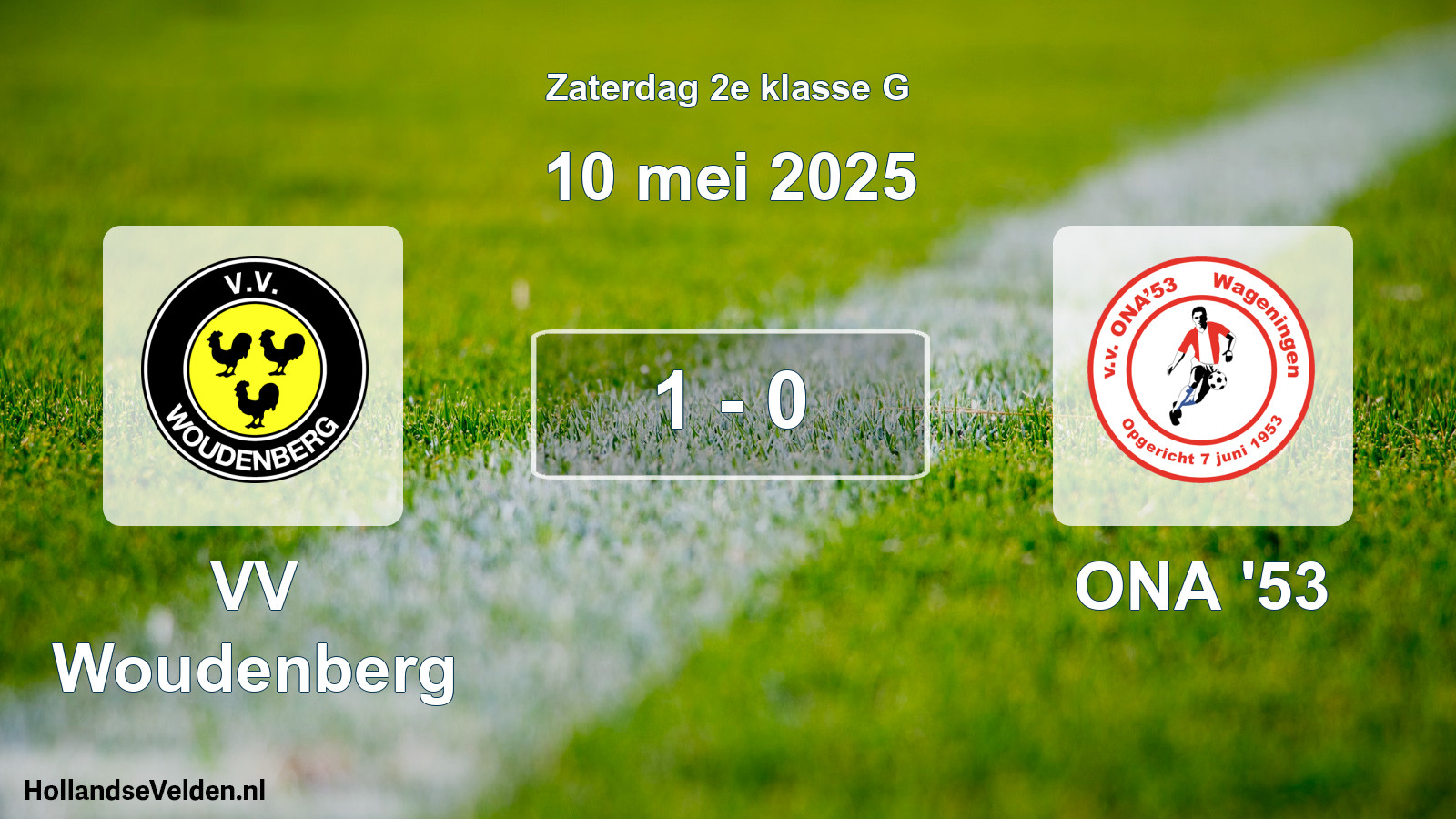 Total number of matches played: VV Woudenberg - ONA '53 1 - 0 (10 May 2025)