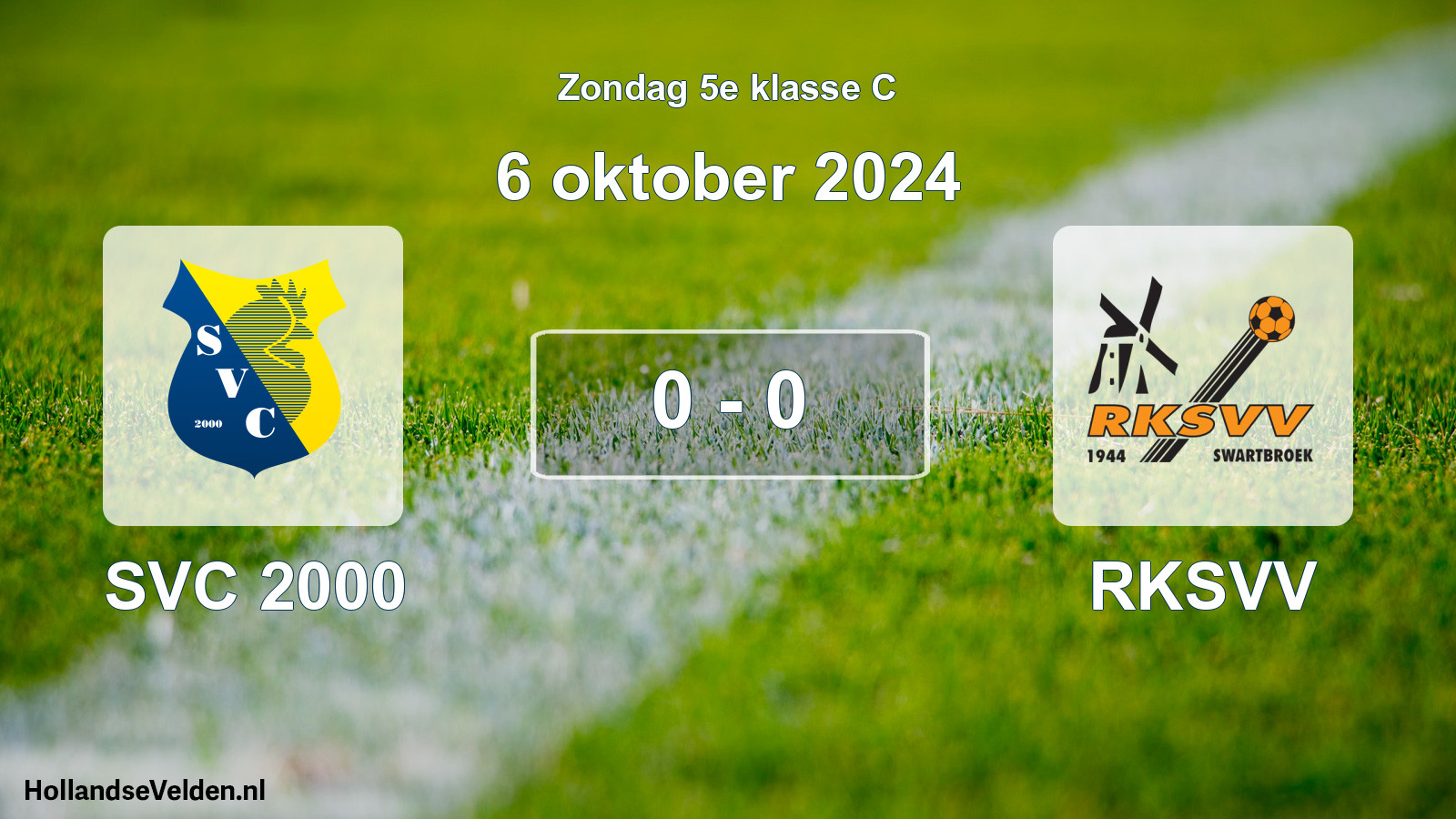 Total number of matches played: SVC 2000 - RKSVV 0 - 0 (6 October 2024)