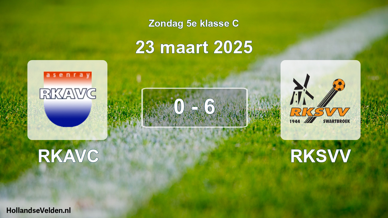 Total number of matches played: RKAVC - RKSVV 0 - 6 (23 March 2025)