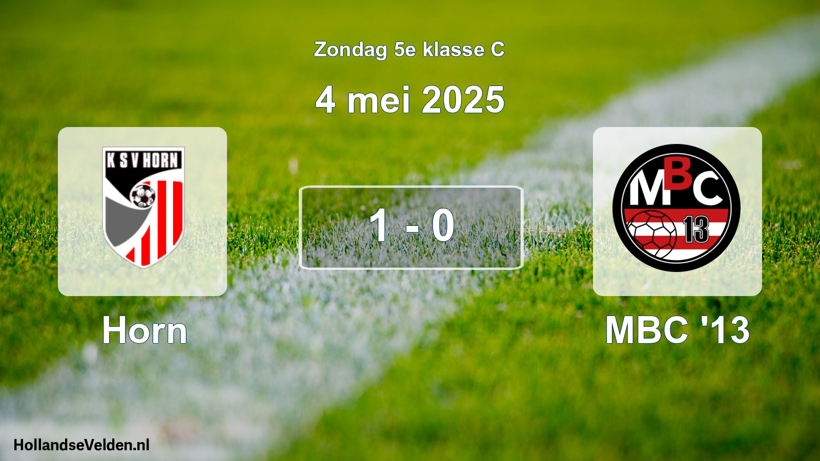 Total number of matches played: Horn - MBC '13 1 - 0 (4 May 2025)