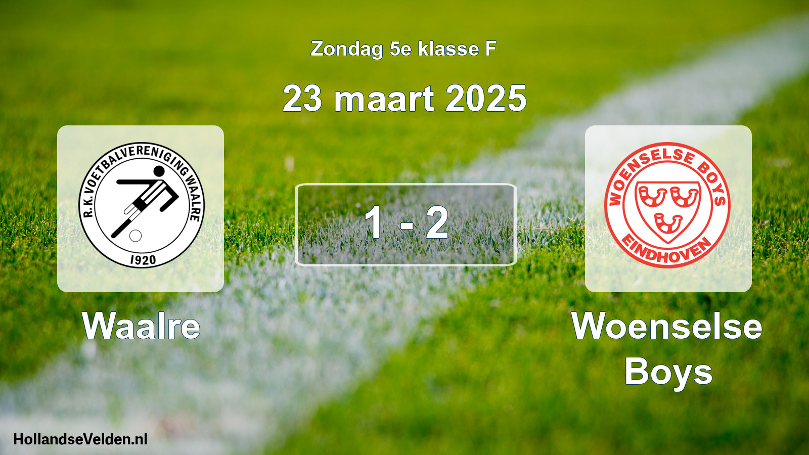 Total number of matches played: Waalre - Woenselse Boys 1 - 2 (23 March 2025)