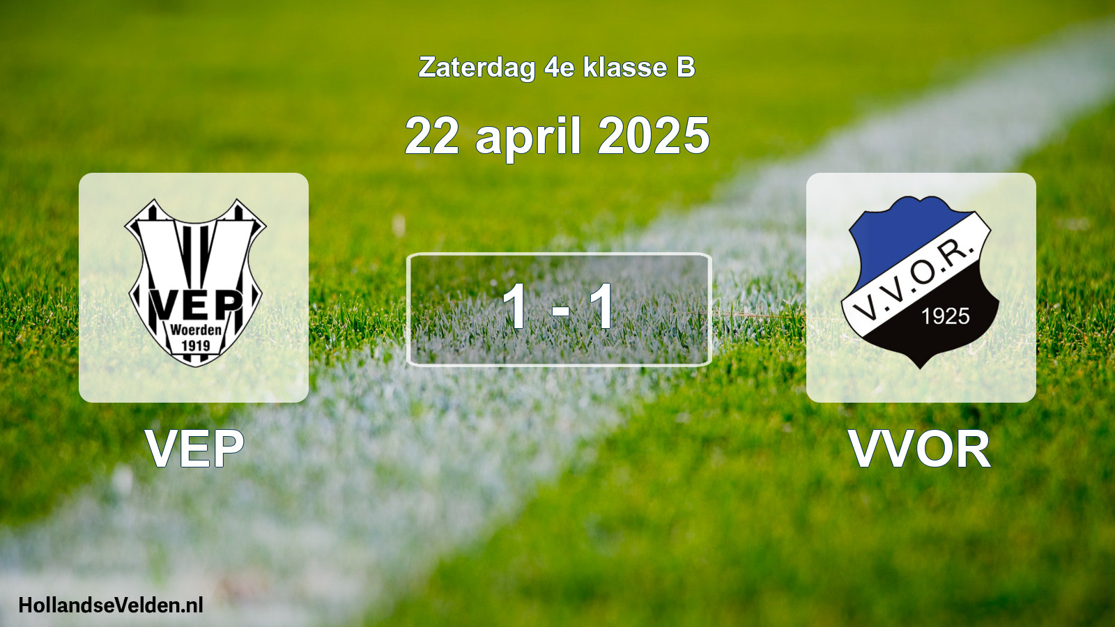 Total number of matches played: VEP - VVOR 1 - 1 (22 April 2025)