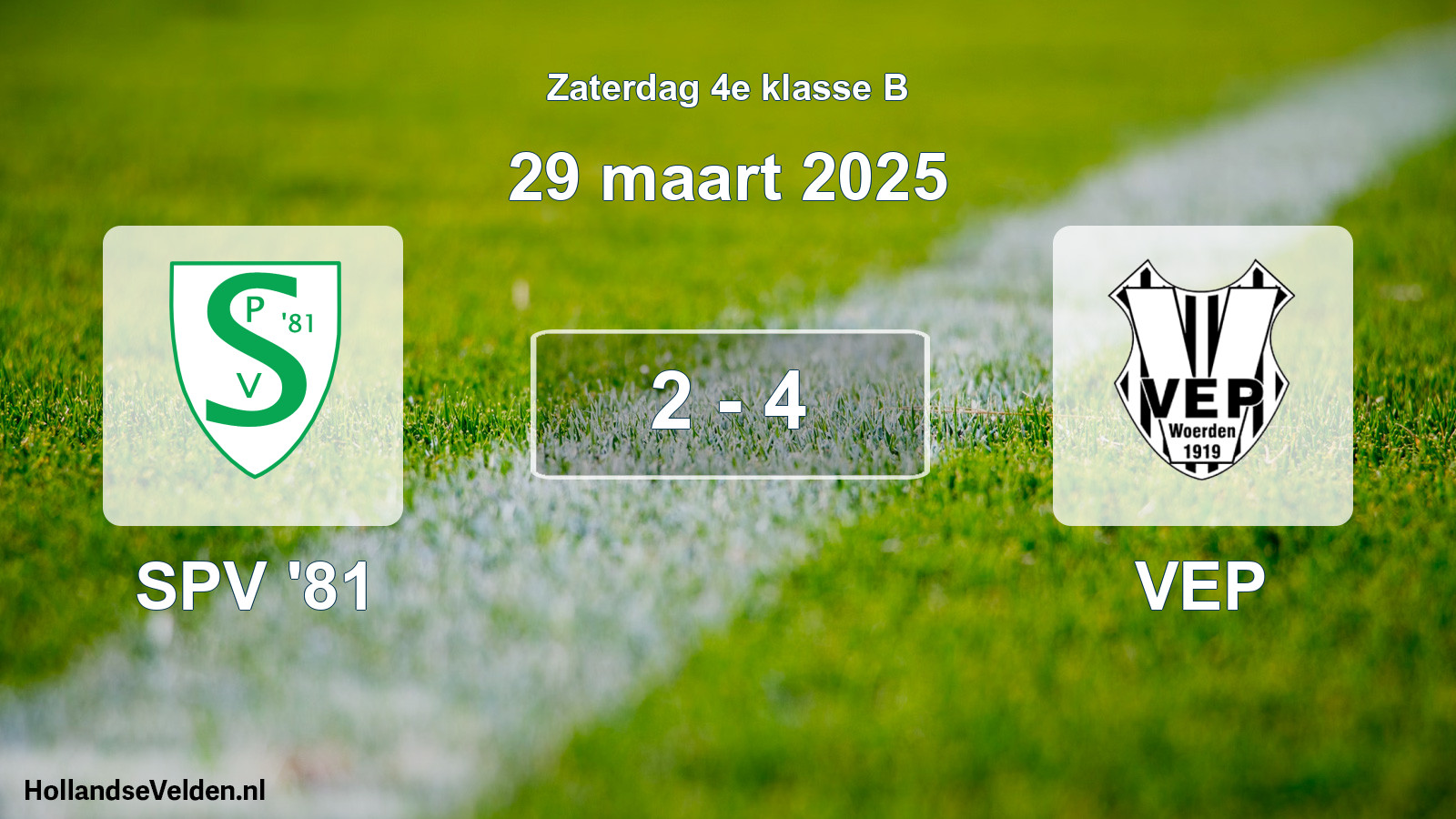 Total number of matches played: SPV '81 - VEP 2 - 4 (29 March 2025)