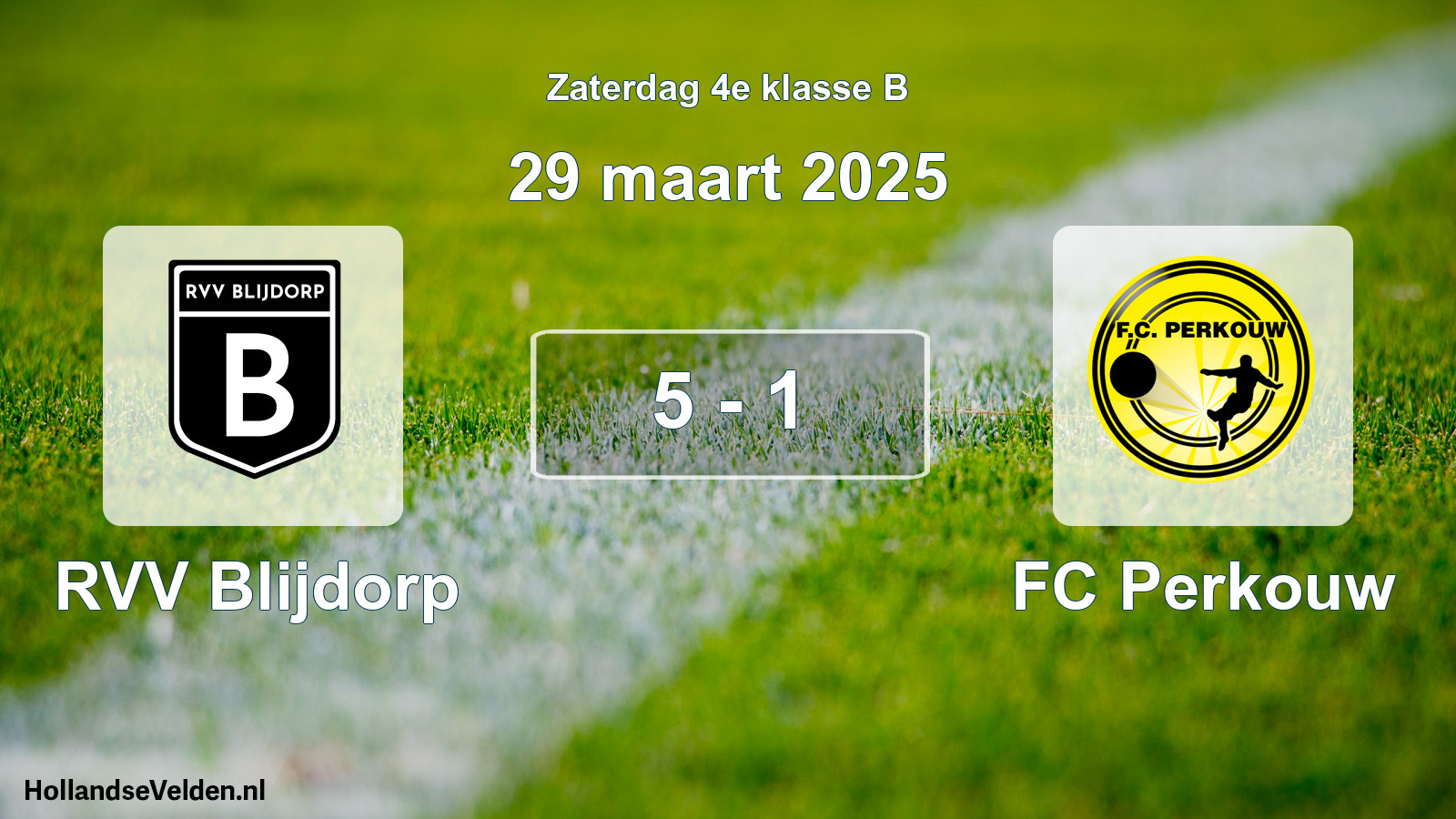 Total number of matches played: RVV Blijdorp - FC Perkouw 5 - 1 (29 March 2025)