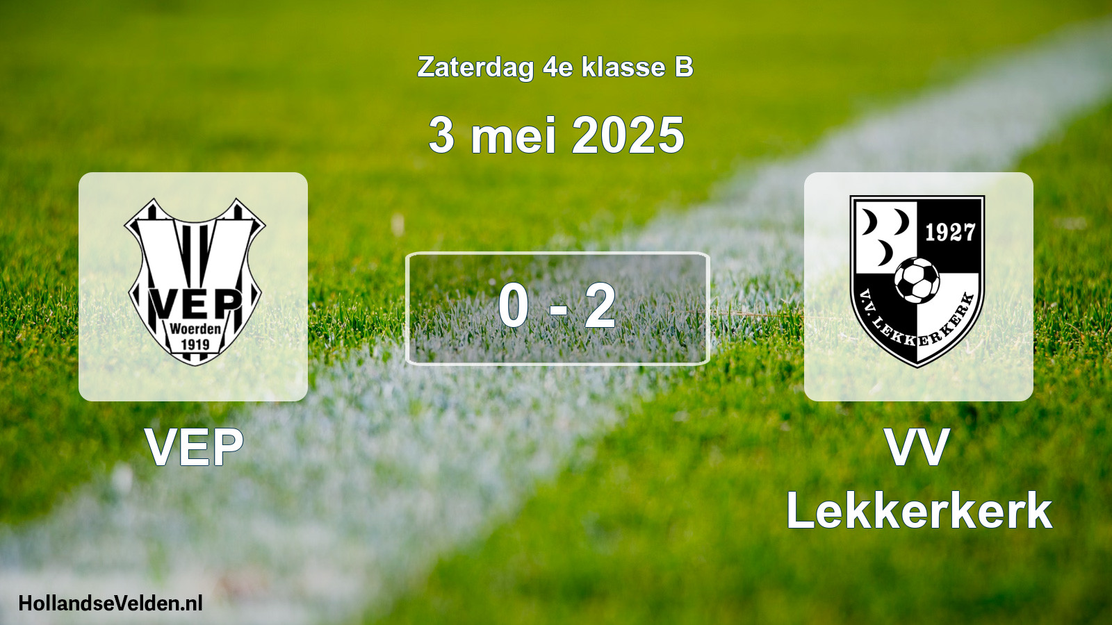 Total number of matches played: VEP - VV Lekkerkerk 0 - 2 (3 May 2025)
