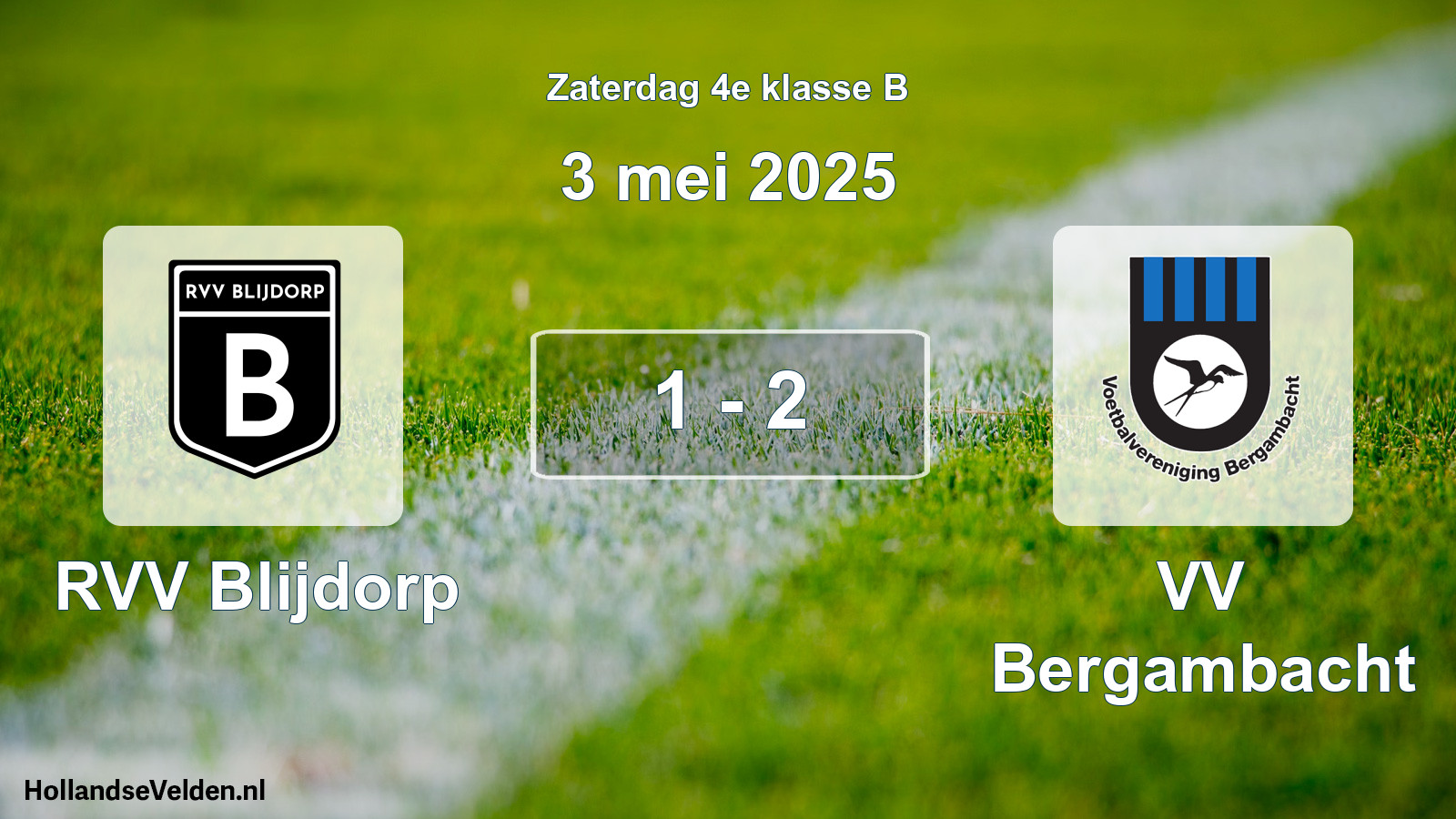 Total number of matches played: RVV Blijdorp - VV Bergambacht 1 - 2 (3 May 2025)