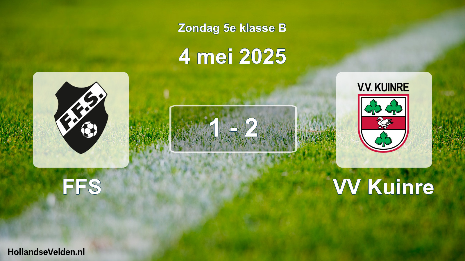 Total number of matches played: FFS - VV Kuinre 1 - 2 (4 May 2025)